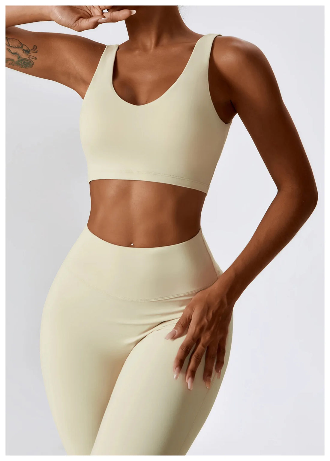 2PCS Seamless Women’s Yoga Set – Sports Bra & Leggings