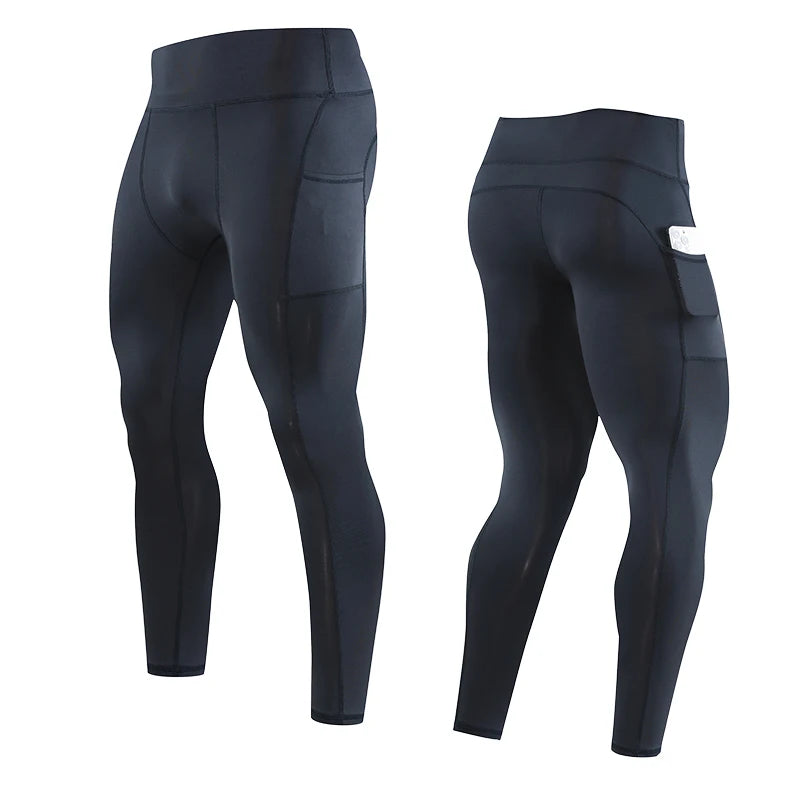 Men’s Compression Sport Pants – Tight Fitness Running & Gym Leggings