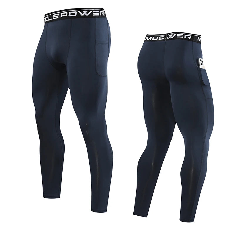 Men’s Compression Sport Pants – Tight Fitness Running & Gym Leggings