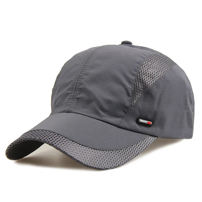 Unisex Summer Sports Baseball Cap – Quick-Dry Mesh Snapback Hat