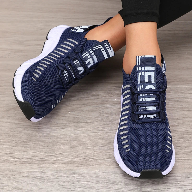 Women’s Lightweight Mesh Sports Shoes – Breathable Soft Sole Running & Walking Sneakers