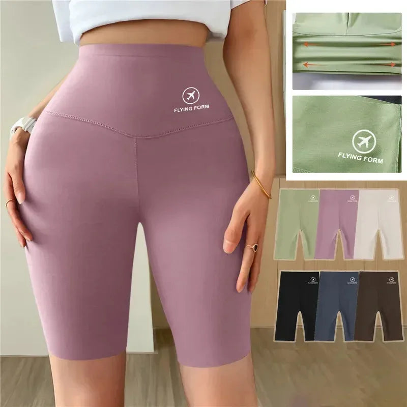 Women’s High-Waist Fitness Shorts – Push-Up Gym & Yoga Leggings