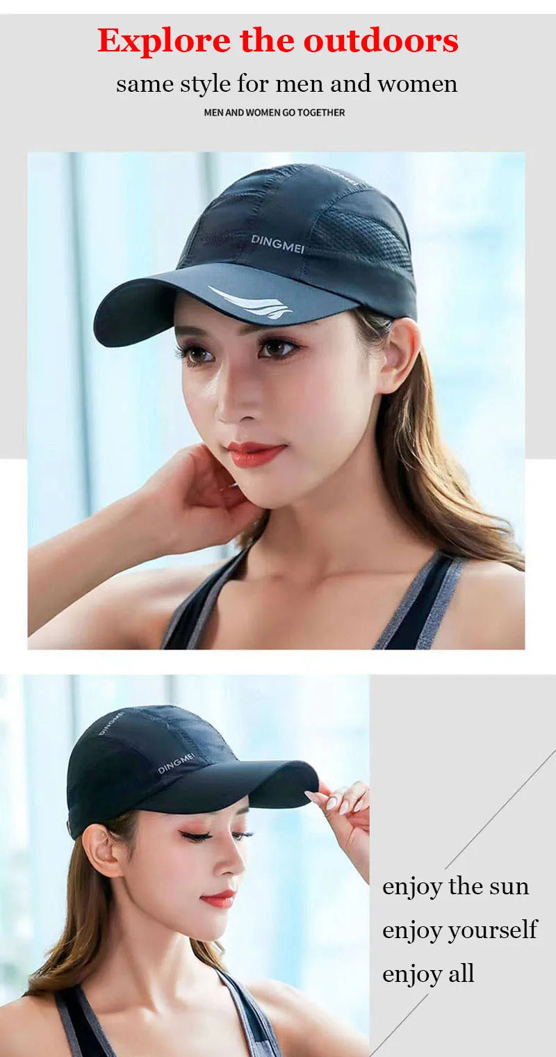 Unisex Summer Sports Baseball Cap – Quick-Dry Mesh Snapback Hat