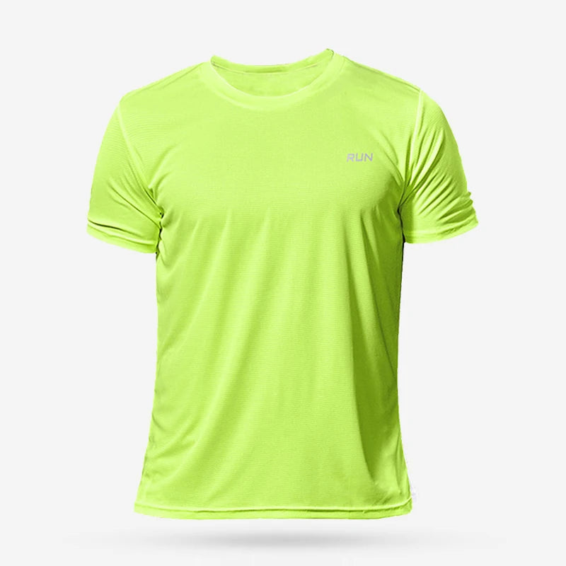 Men’s Summer Sport Gym T-Shirt – Quick Dry Running & Bodybuilding Fitness Top