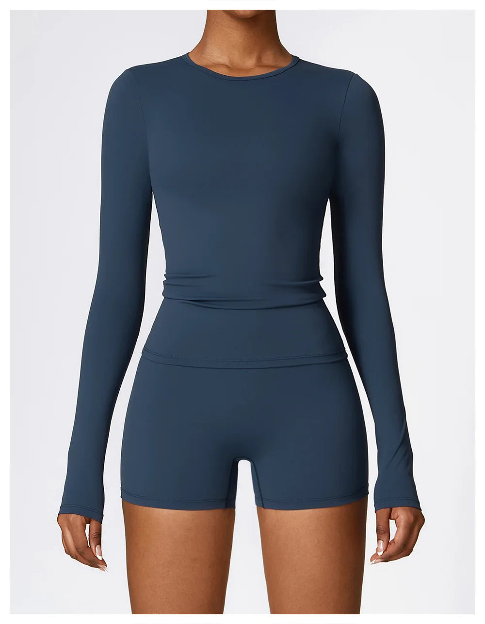 Women’s Long Sleeve Yoga & Fitness Top – Winter Sports Shirt