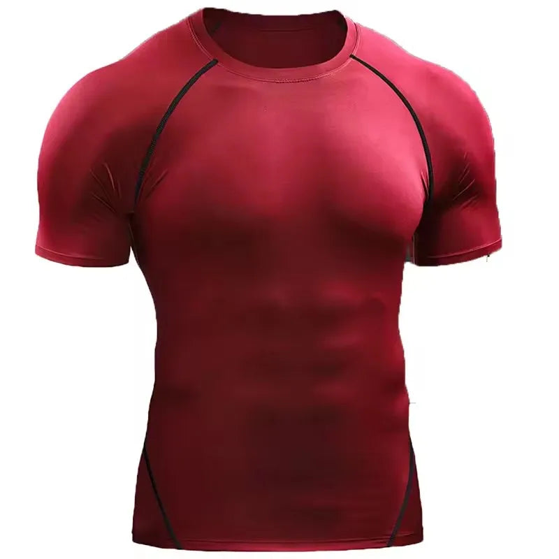 Men’s Compression T-Shirt – Quick Dry Athletic Gym & Running Tee