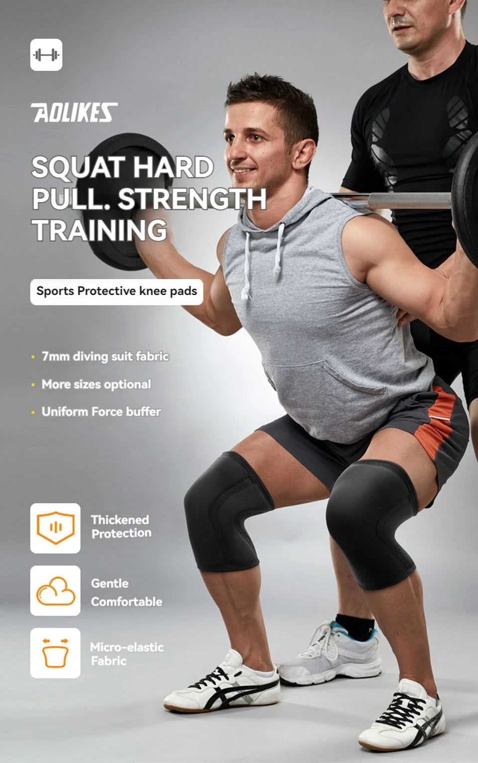 7mm Knee Sleeves – Premium Weightlifting & Powerlifting Support
