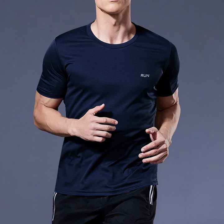 Men’s Summer Sport Gym T-Shirt – Quick Dry Running & Bodybuilding Fitness Top
