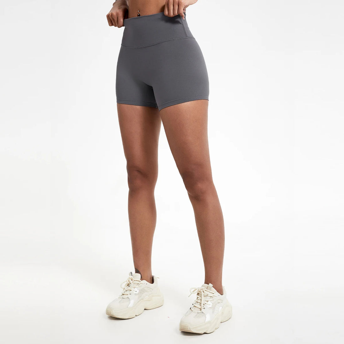 High-Waist Gym Shorts – Butt-Lifting Running & Yoga Shorts