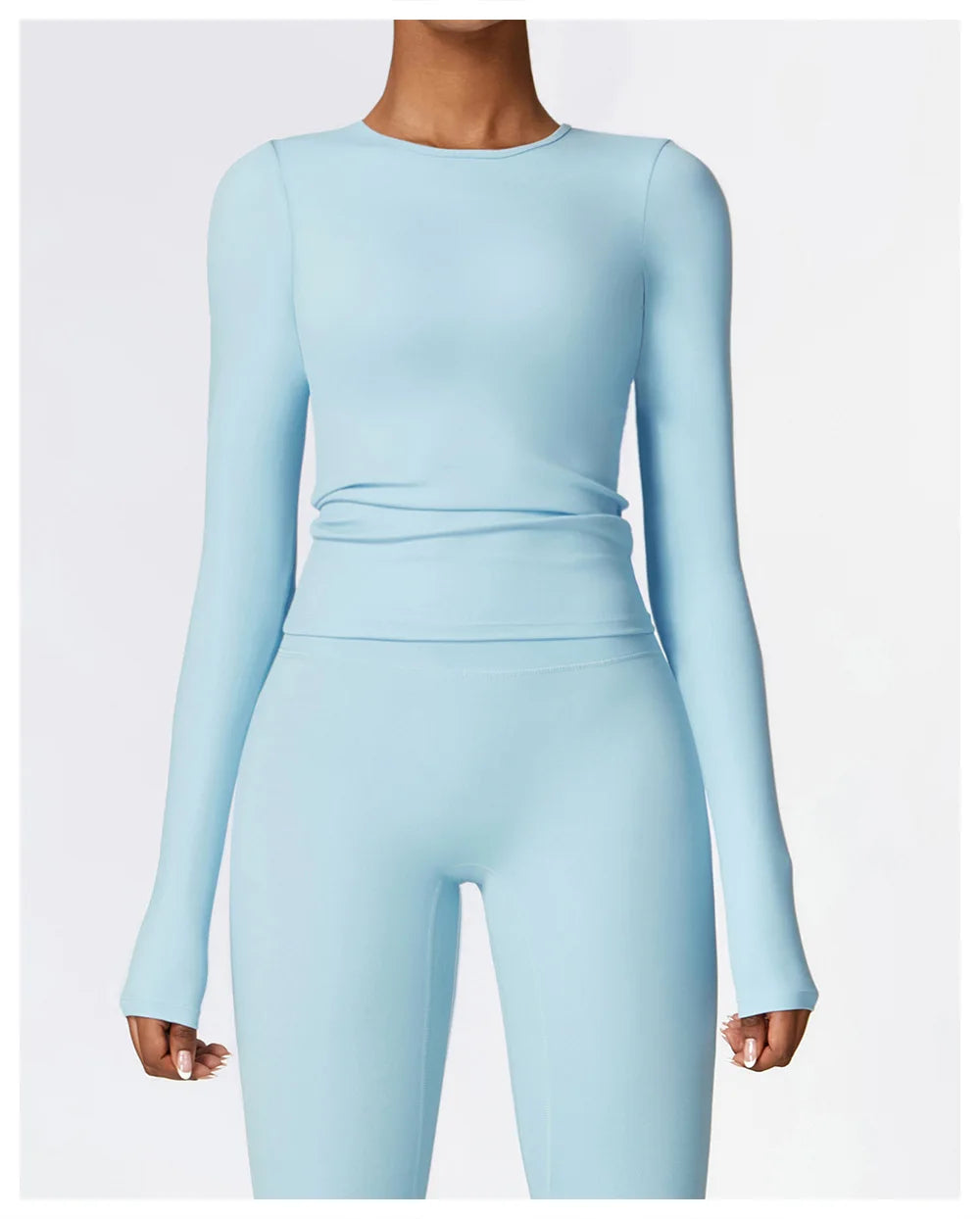 Women’s Long Sleeve Yoga & Fitness Top – Winter Sports Shirt