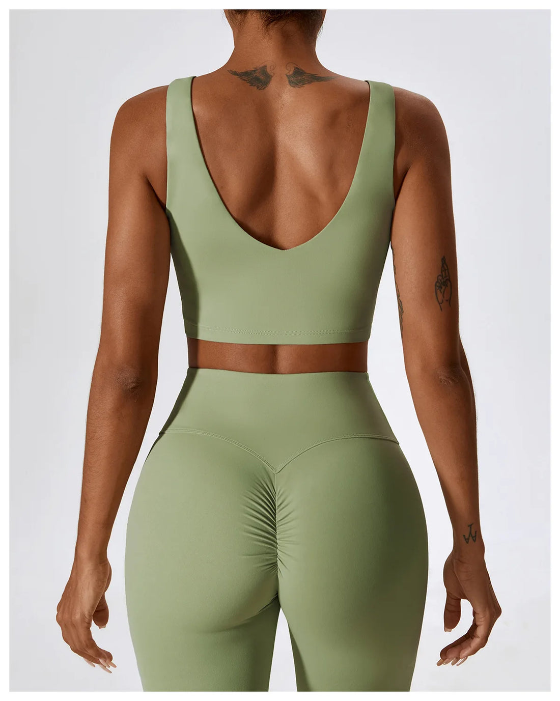 2PCS Seamless Women’s Yoga Set – Sports Bra & Leggings