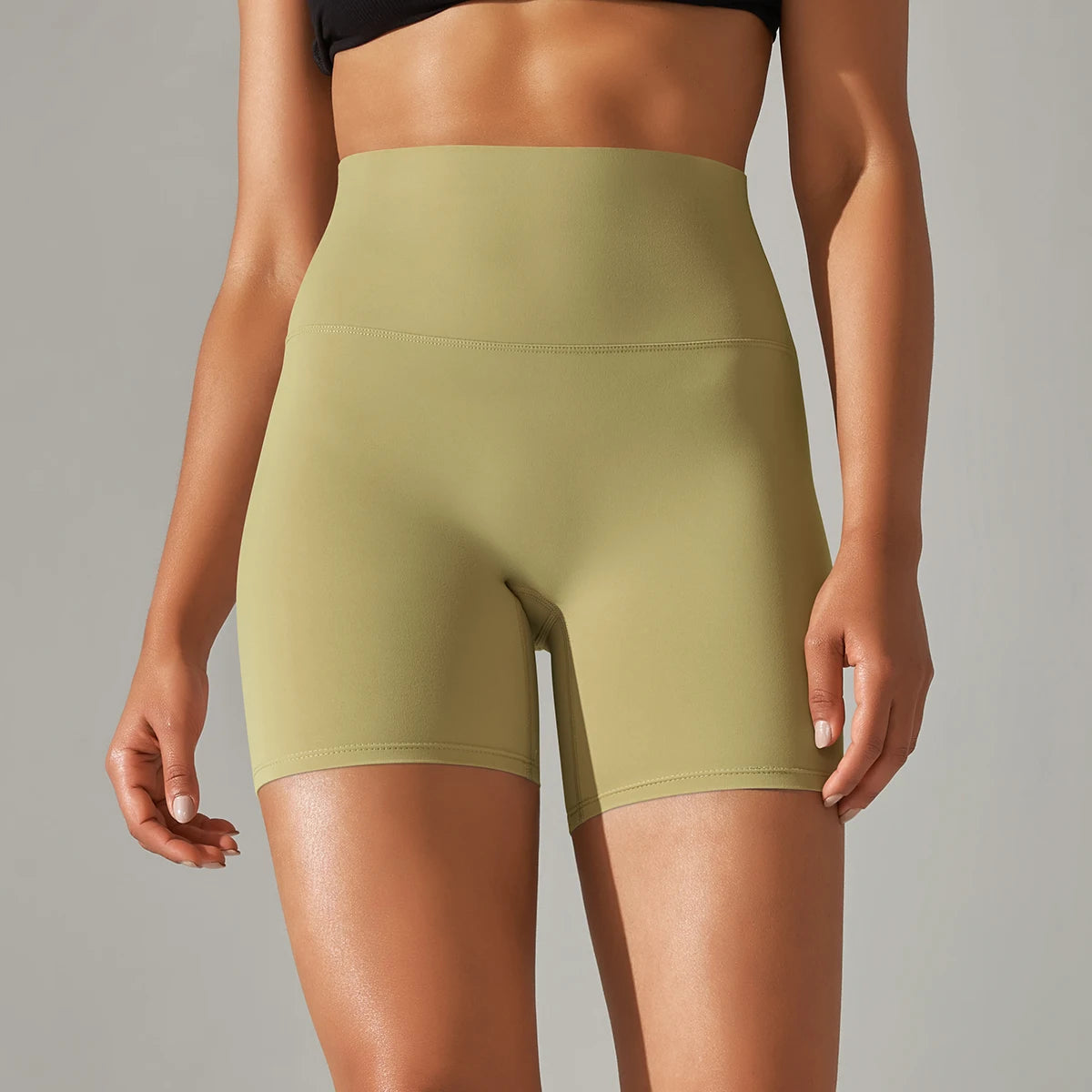 Women’s High-Waist Yoga & Fitness Shorts – Breathable Summer Workout Gym Shorts