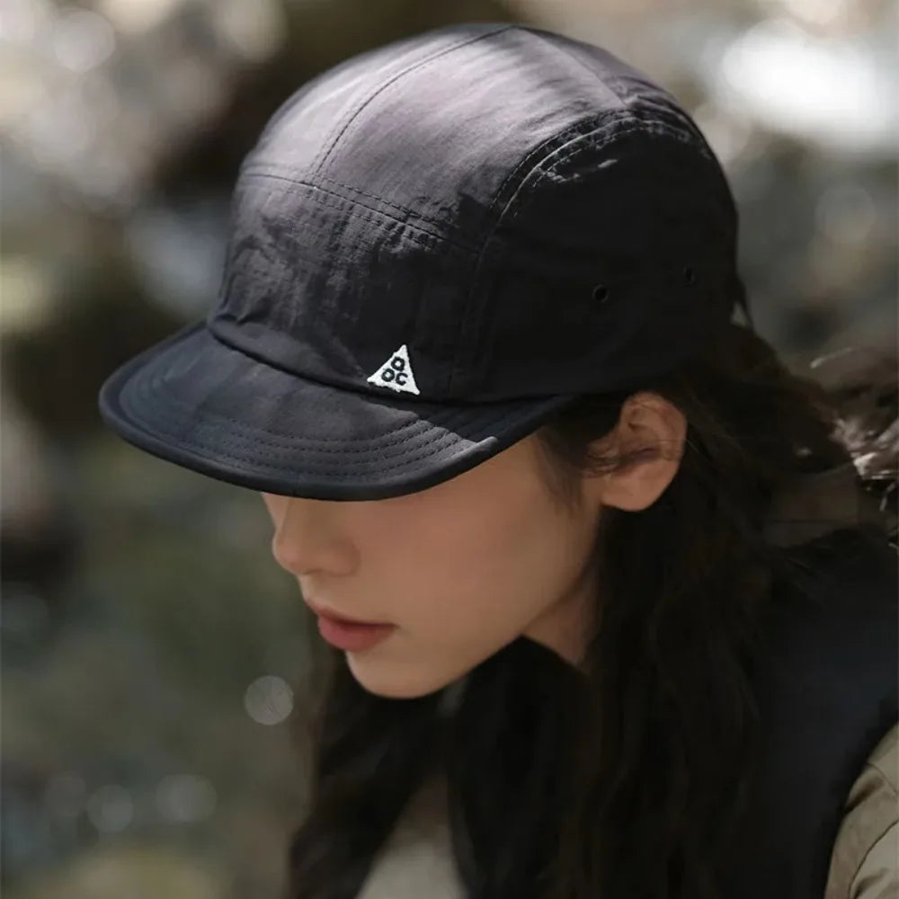 Retro Quick-Dry Short Brim Baseball Cap – Unisex Outdoor Sun Protection Hat