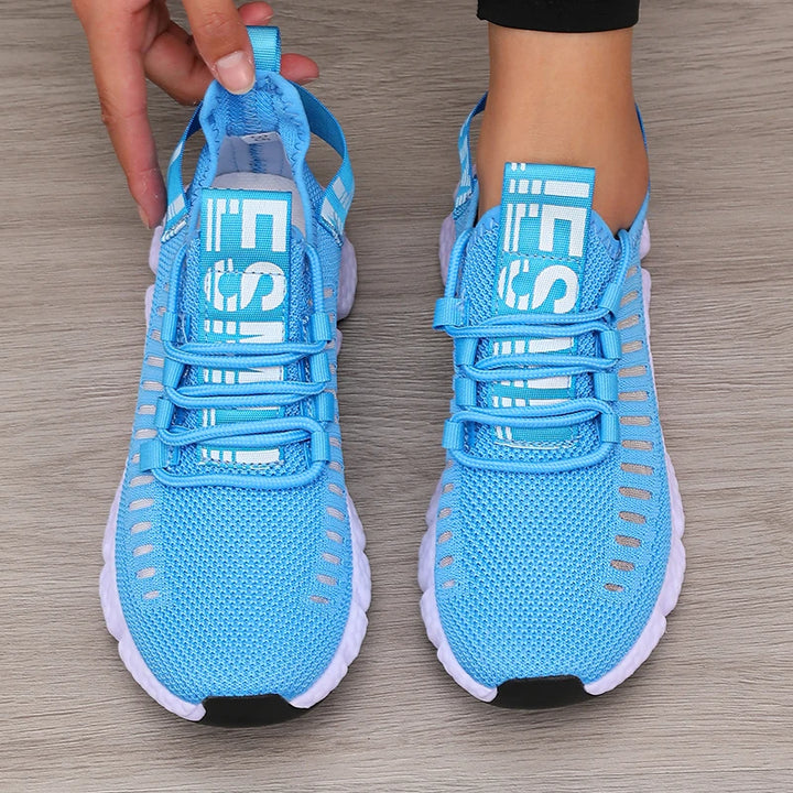 Women’s Lightweight Mesh Sports Shoes – Breathable Soft Sole Running & Walking Sneakers