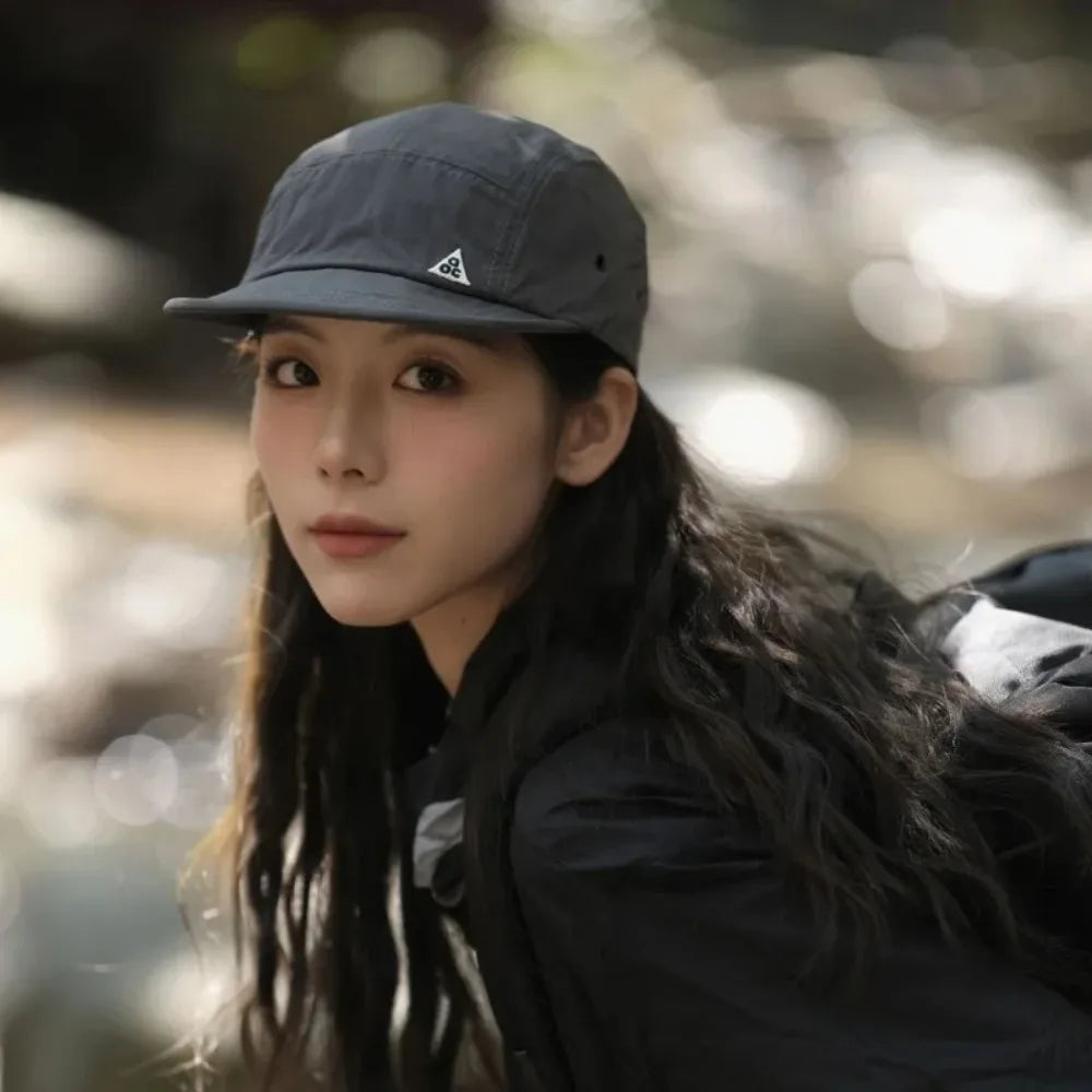 Retro Quick-Dry Short Brim Baseball Cap – Unisex Outdoor Sun Protection Hat