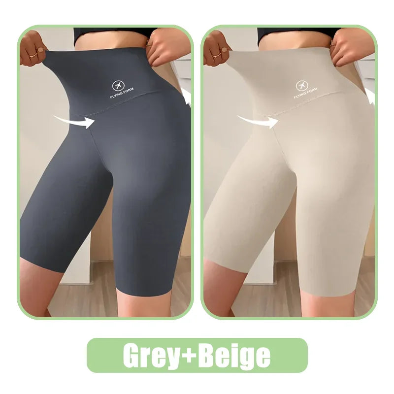 Women’s High-Waist Fitness Shorts – Push-Up Gym & Yoga Leggings