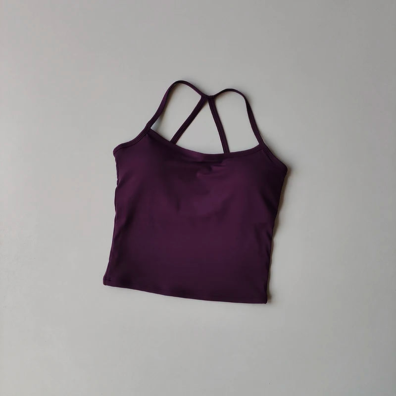 Women’s Yoga & Gym Halter Top Set – Seamless High-Waist Shorts & Backless Bra