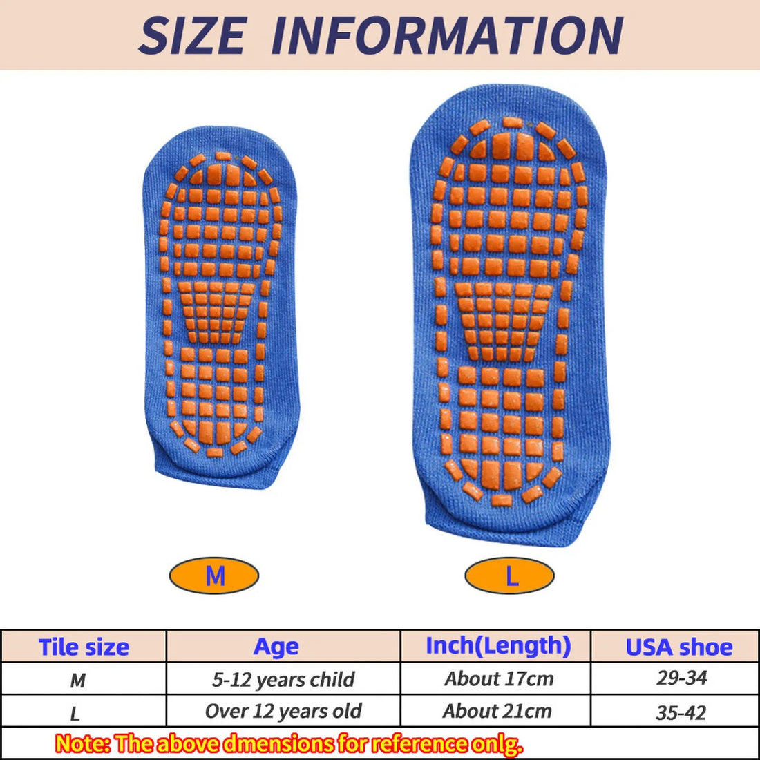 Silicone Non-Slip Grip Socks – Trampoline, Yoga & Pilates Indoor Sports Socks