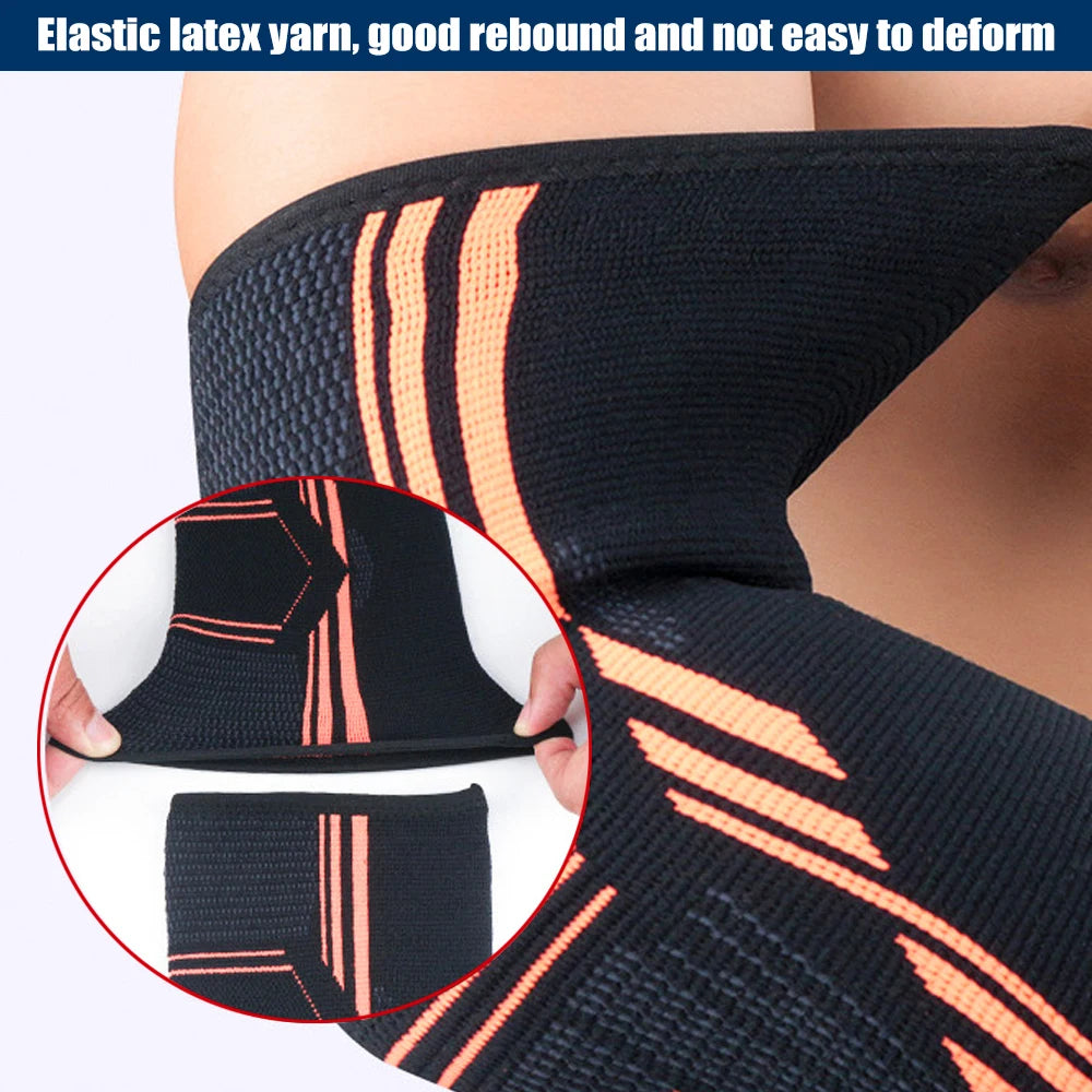 Elastic Sports Elbow Support – Sweat-Absorbing Gym Arm Sleeve & Protective Pad