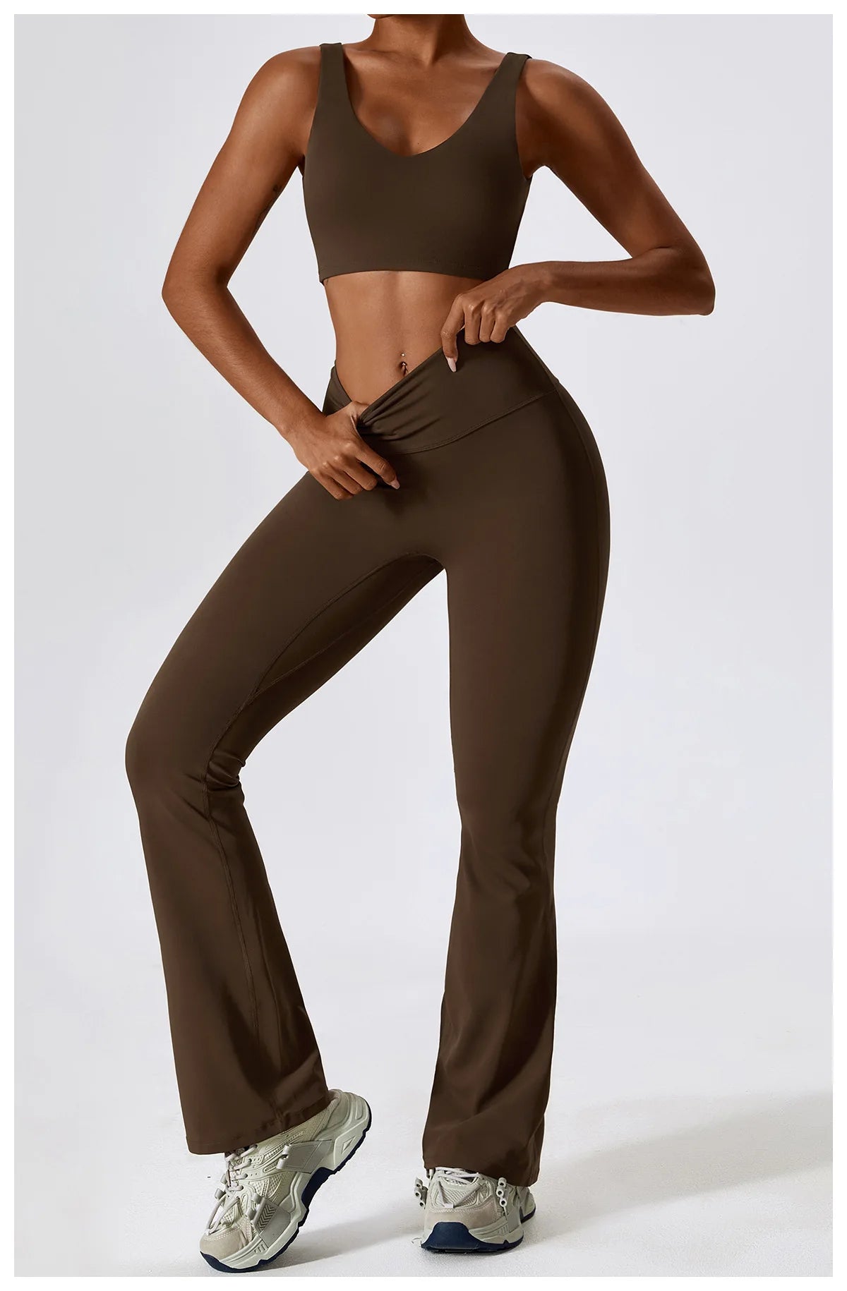 2PCS Seamless Women’s Yoga Set – Sports Bra & Leggings