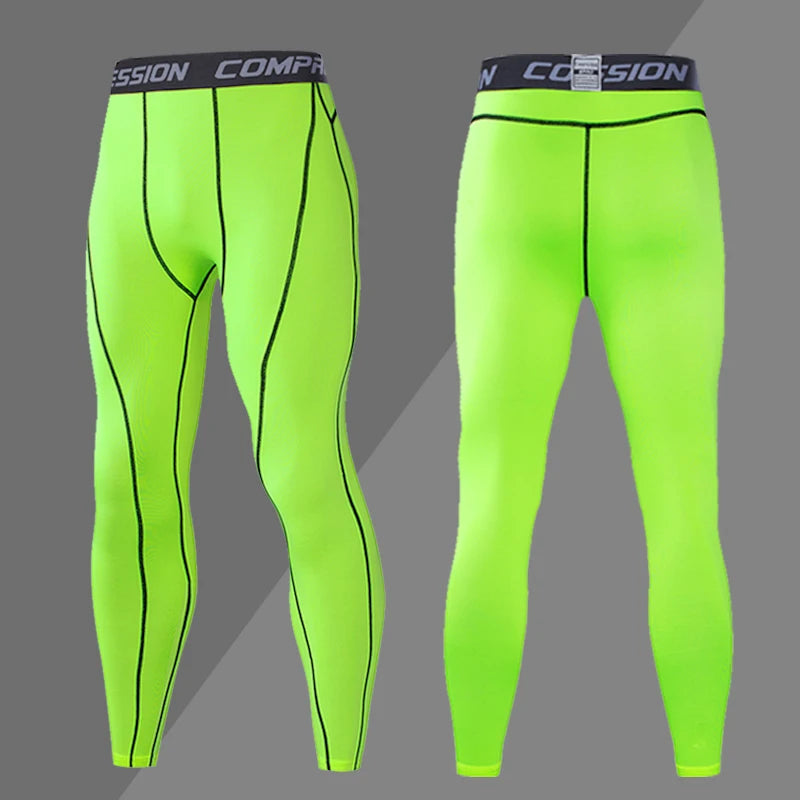 Men’s Compression Sport Pants – Tight Fitness Running & Gym Leggings