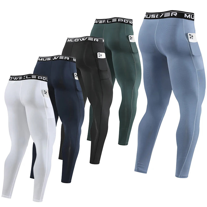 Men’s Compression Sport Pants – Tight Fitness Running & Gym Leggings