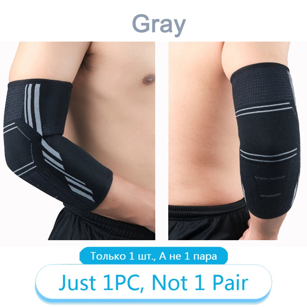 Elastic Sports Elbow Support – Sweat-Absorbing Gym Arm Sleeve & Protective Pad