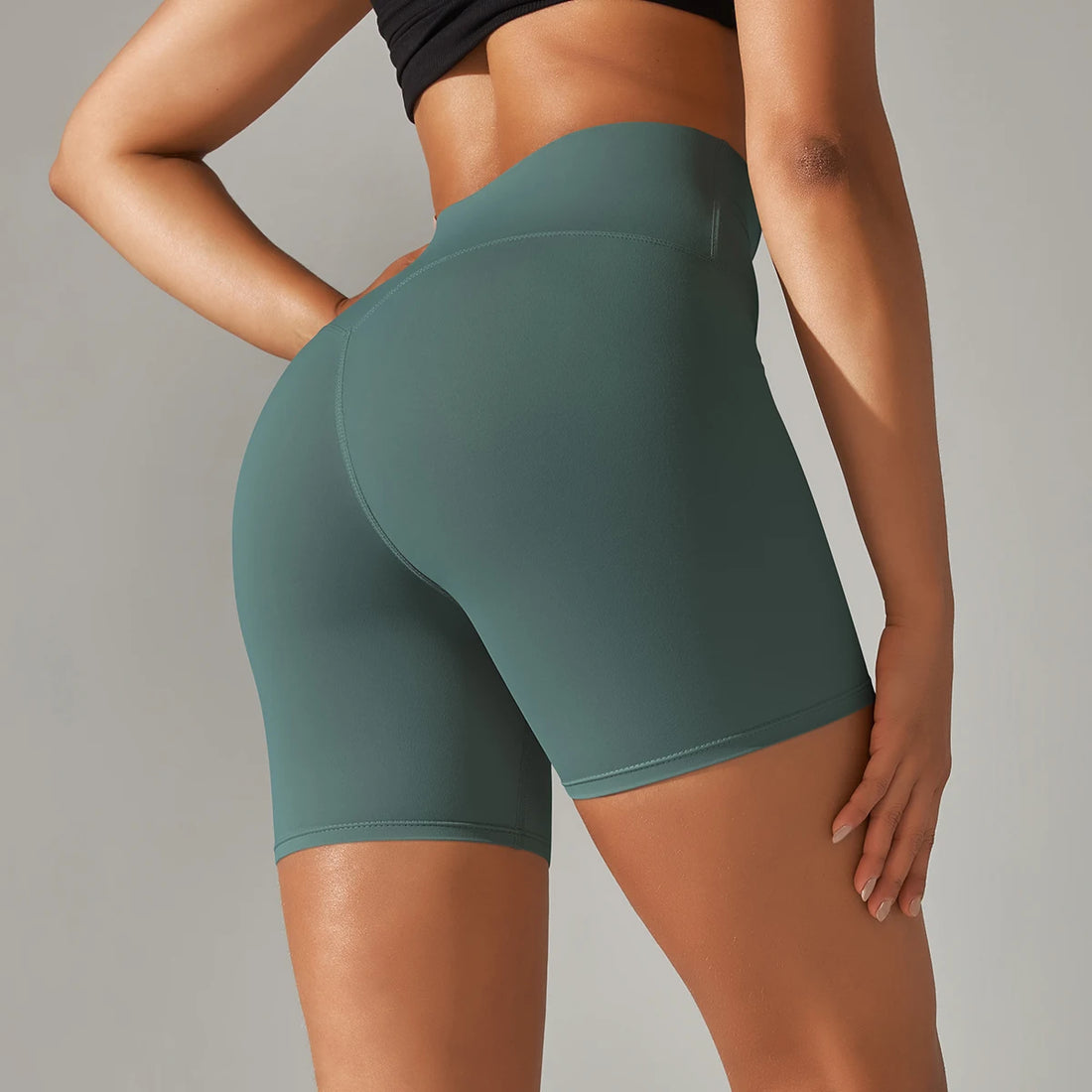 Women’s High-Waist Yoga & Fitness Shorts – Breathable Summer Workout Gym Shorts