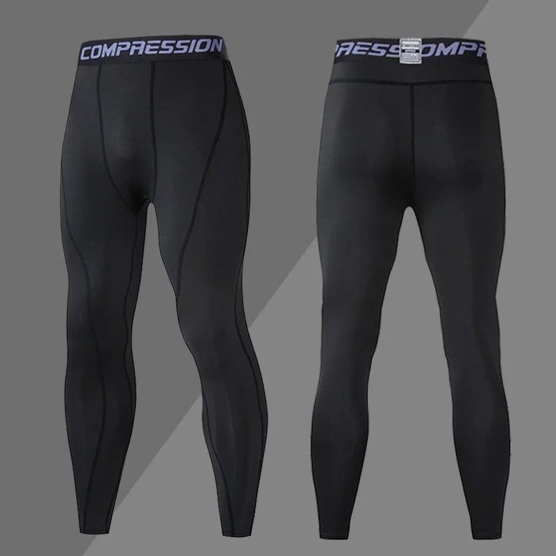 Men’s Compression Sport Pants – Tight Fitness Running & Gym Leggings