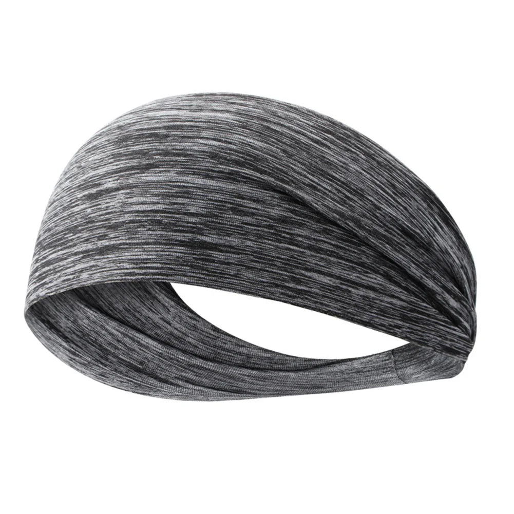 Quick-Dry Sports Headband – Elastic Sweat-Absorbing Fitness Hair Band (1PC)