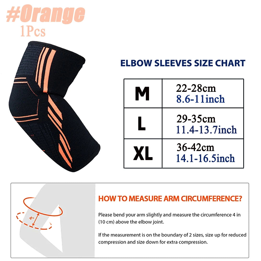 Elastic Sports Elbow Support – Sweat-Absorbing Gym Arm Sleeve & Protective Pad