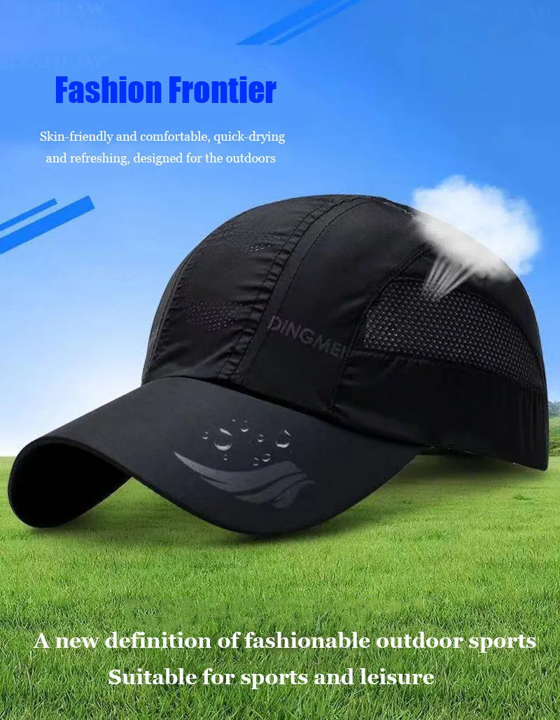 Unisex Summer Sports Baseball Cap – Quick-Dry Mesh Snapback Hat