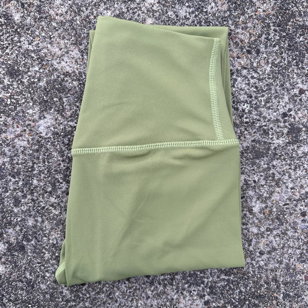 Women’s High-Waist Yoga Leggings – Solid Color Pocket Sports Cropped Pants