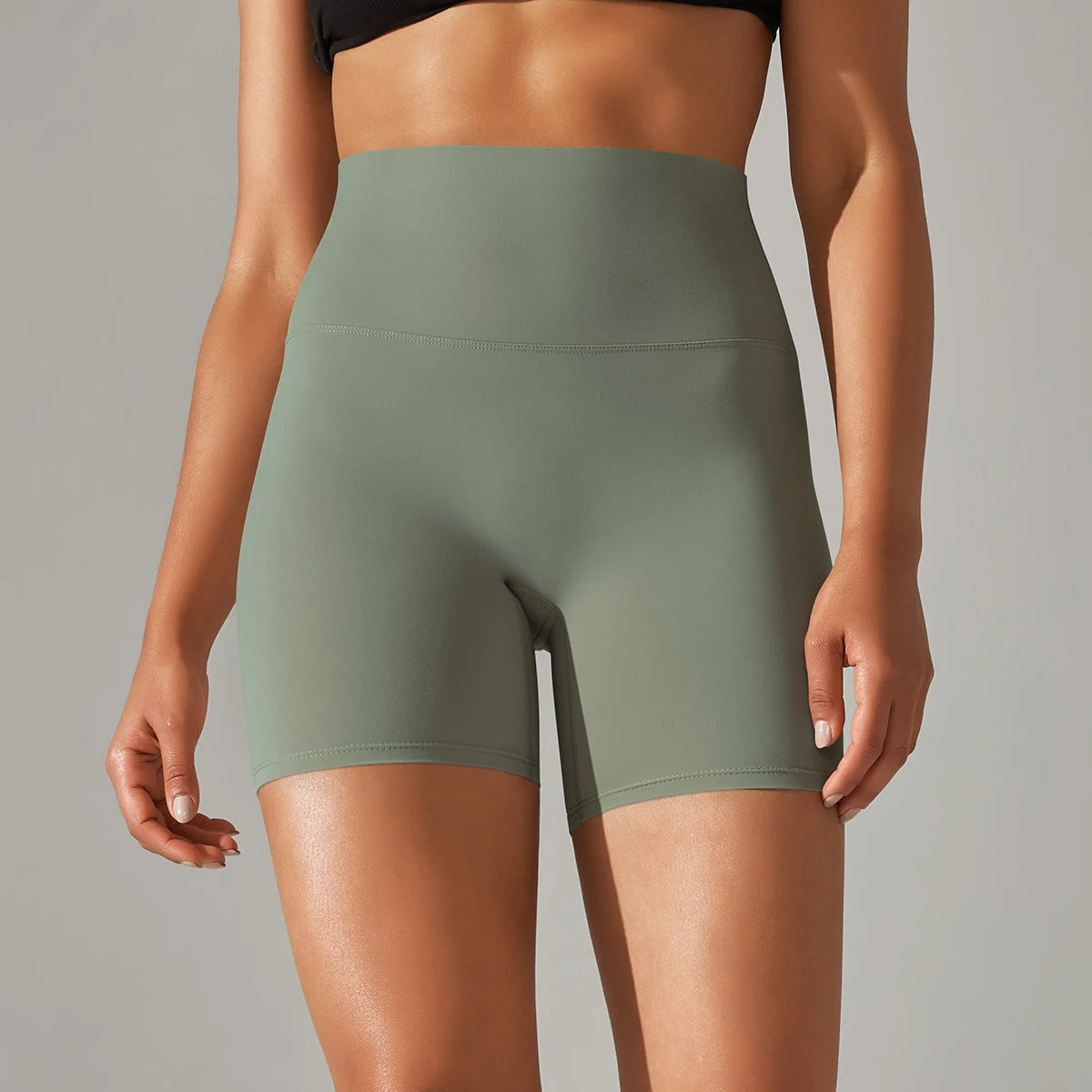 Women’s High-Waist Yoga & Fitness Shorts – Breathable Summer Workout Gym Shorts