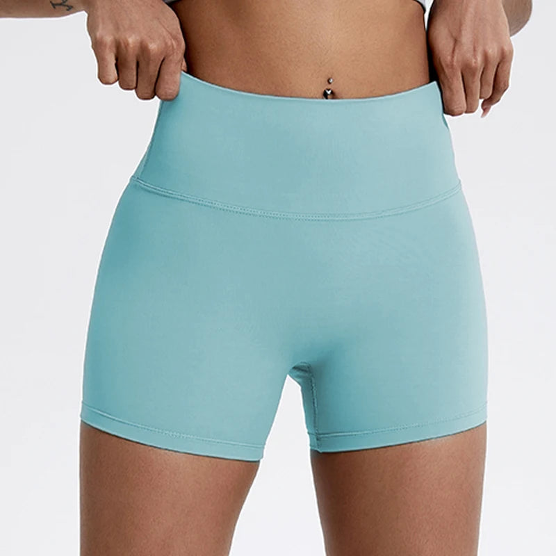 High-Waist Gym Shorts – Butt-Lifting Running & Yoga Shorts