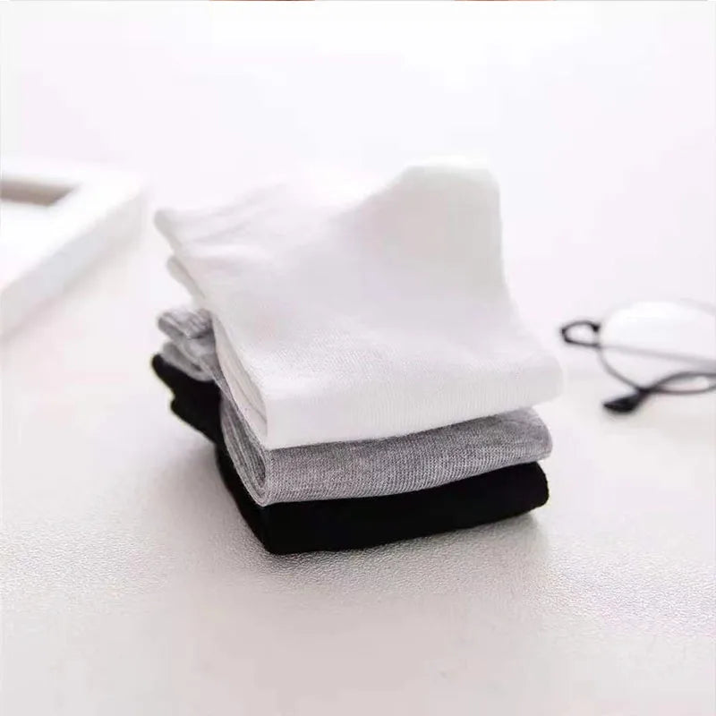 Women’s Breathable Cotton Ankle Socks – Solid Color Boat Sports Socks