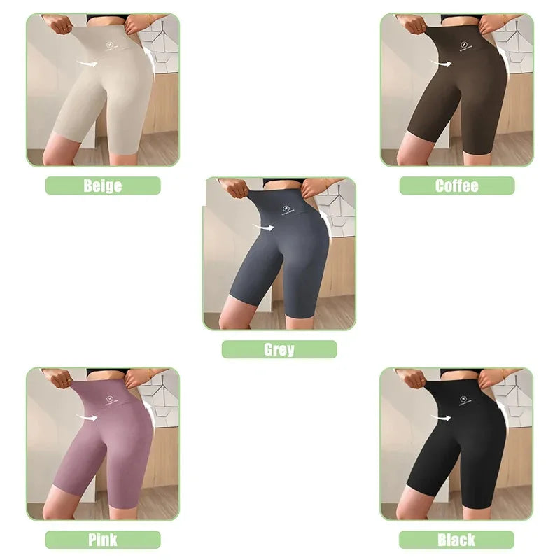 Women’s High-Waist Fitness Shorts – Push-Up Gym & Yoga Leggings