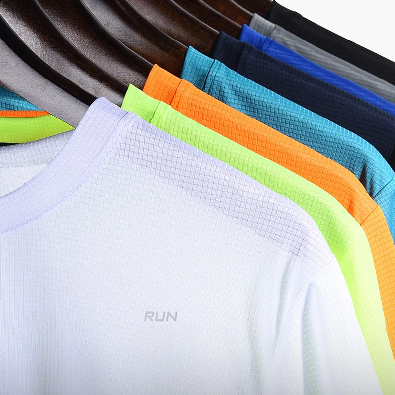 Men’s Summer Sport Gym T-Shirt – Quick Dry Running & Bodybuilding Fitness Top