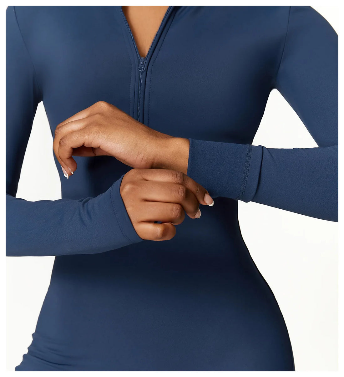 Women’s Winter Plush Yoga Jumpsuit – Fleece-Lined One-Piece Fitness Tracksuit