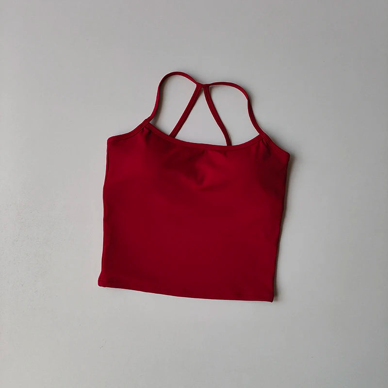 Women’s Yoga & Gym Halter Top Set – Seamless High-Waist Shorts & Backless Bra