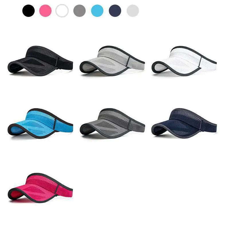 Men’s Summer Sports Sun Visor Hat – Adjustable UV Protection Running Cap