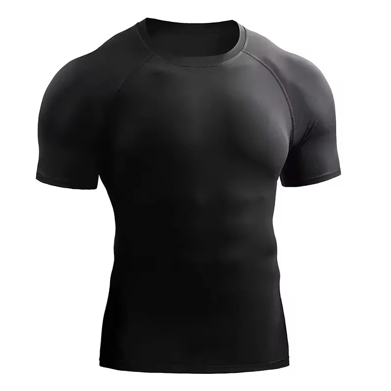 Men’s Compression T-Shirt – Quick Dry Athletic Gym & Running Tee