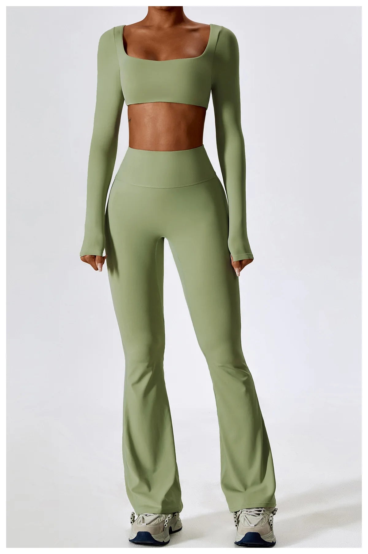 2PCS Seamless Women’s Yoga Set – Sports Bra & Leggings