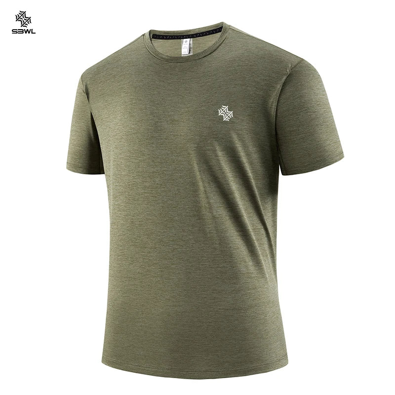 Men’s Football Style Gym T-Shirt – Loose Fit Quick-Dry Sports Top