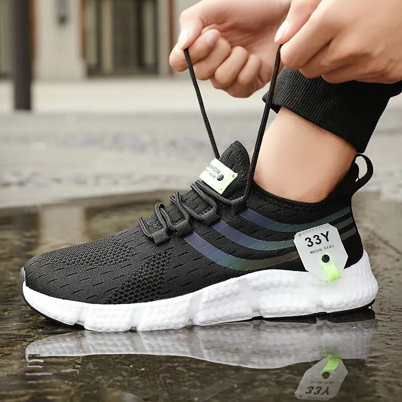 Men’s Casual Sport Shoes – Breathable Lightweight Mesh Sneakers for Running & Walking