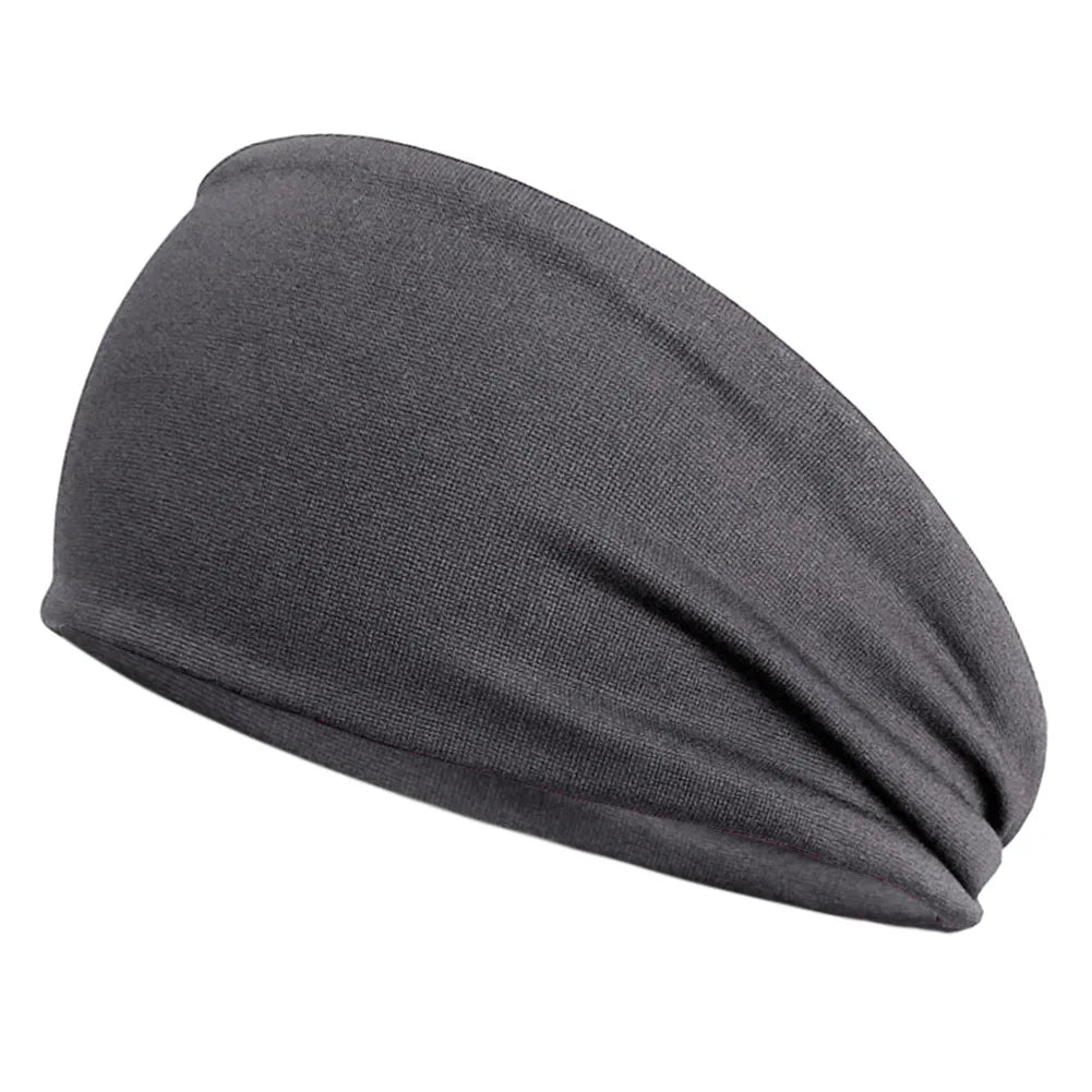 Quick-Dry Sports Headband – Elastic Sweat-Absorbing Fitness Hair Band (1PC)