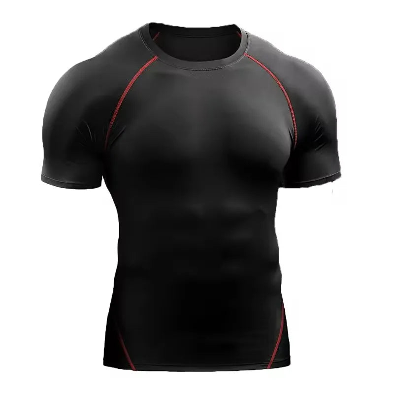 Men’s Compression T-Shirt – Quick Dry Athletic Gym & Running Tee