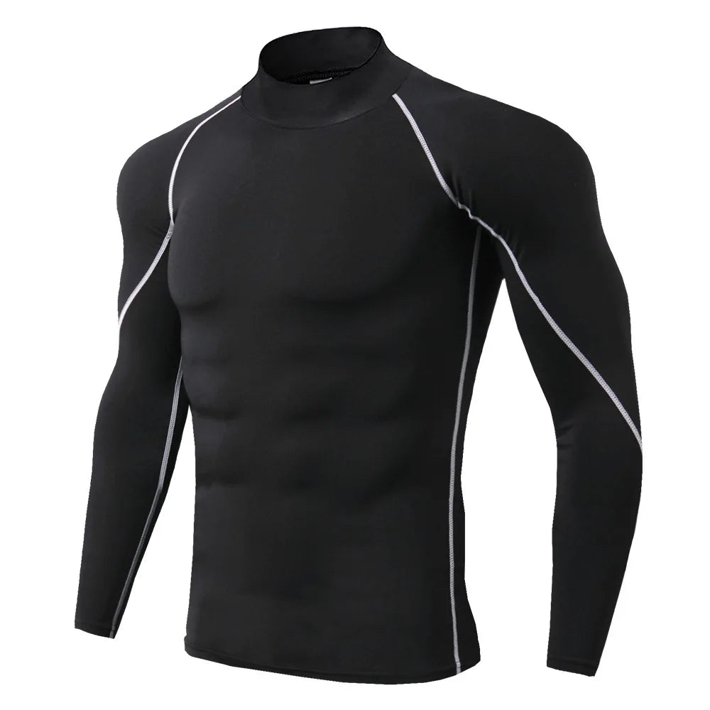 Men’s Long Sleeve Compression T-Shirt – Bodybuilding & Gym Rashguard