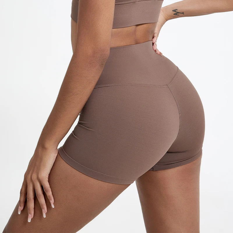 High-Waist Gym Shorts – Butt-Lifting Running & Yoga Shorts