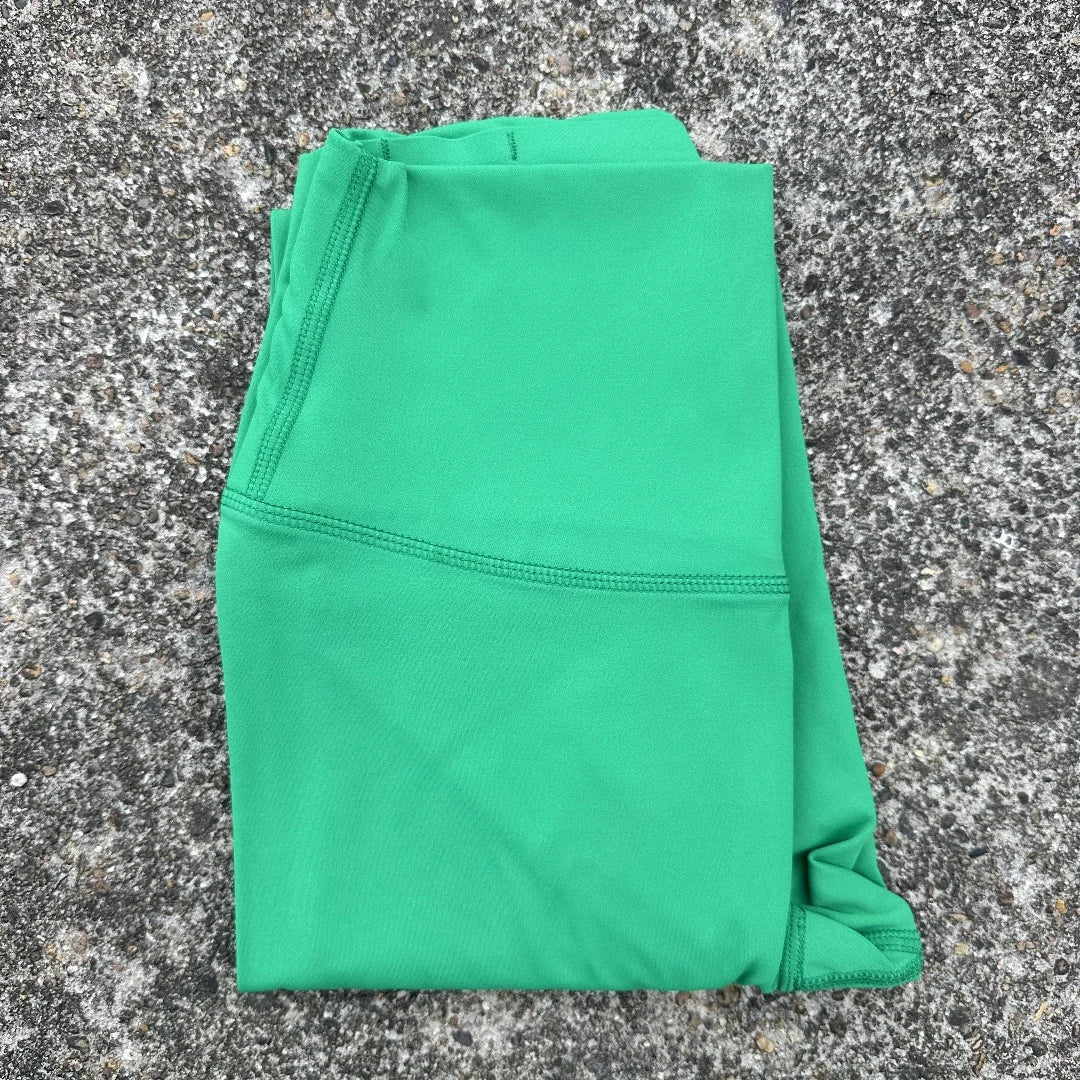 Women’s High-Waist Yoga Leggings – Solid Color Pocket Sports Cropped Pants